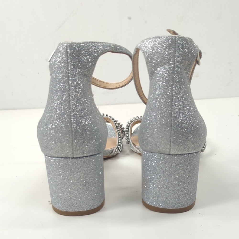 New Jewel Badgley Mischka Womens Joanne Jeweled Strappy Sandals Size 10 - Picture 5 of 9